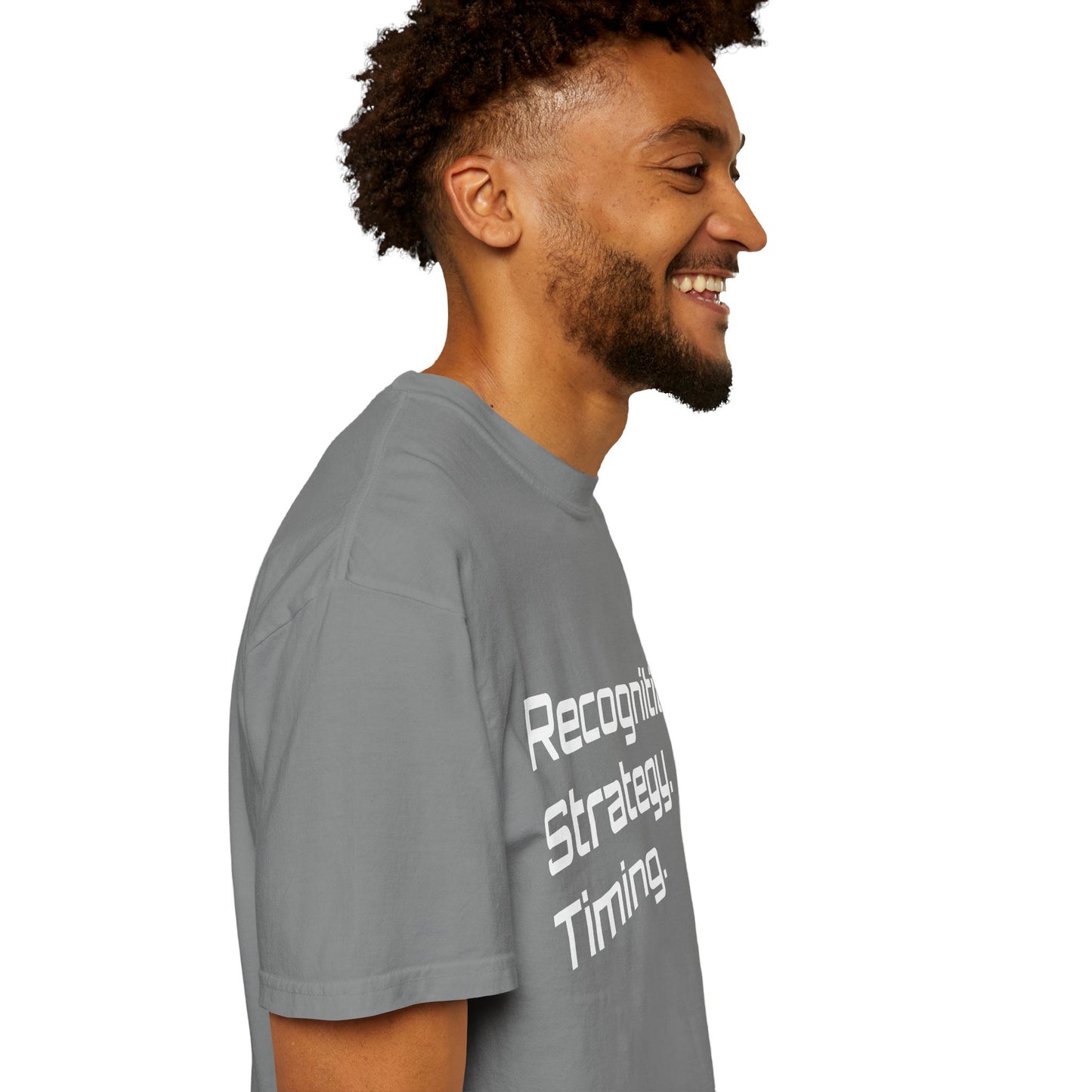 "Recognition. Strategy. Timing." Tee
