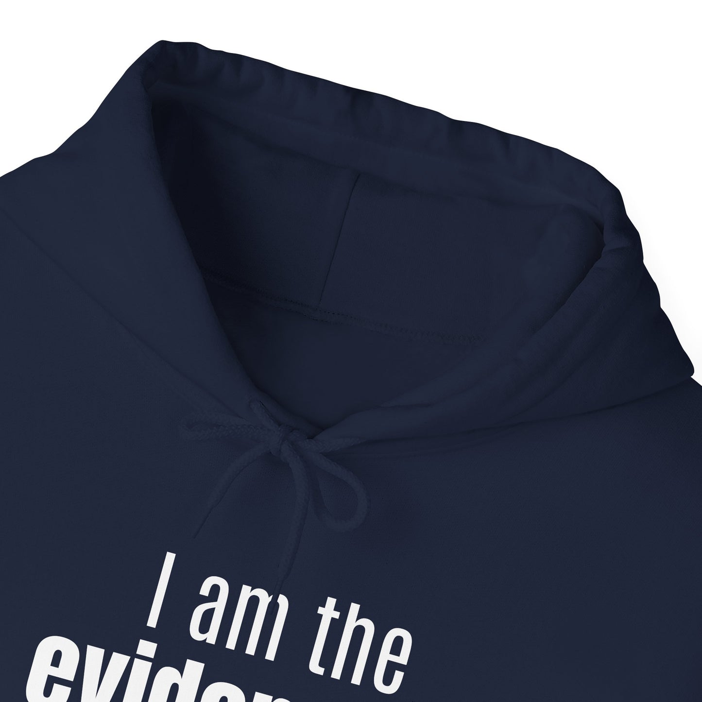 "I Am the Evidence" Hooded Sweatshirt