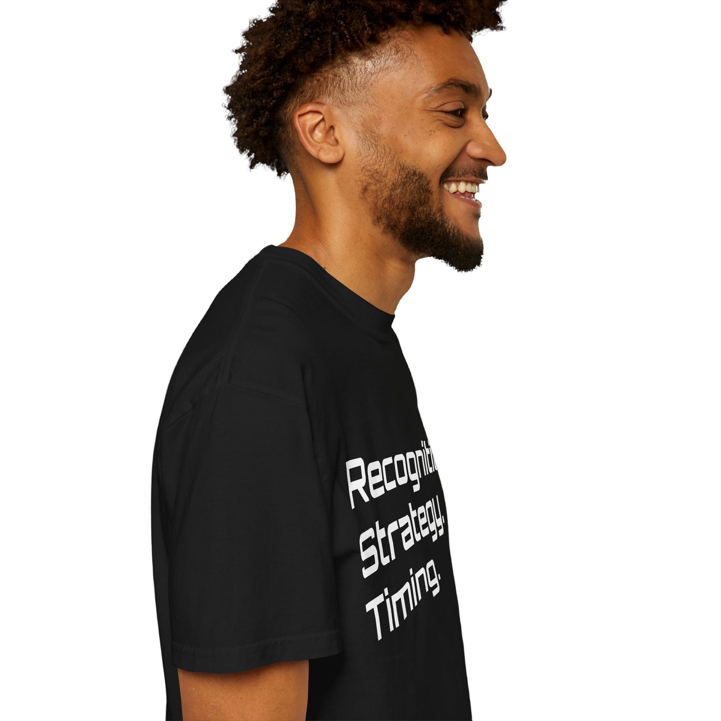 "Recognition. Strategy. Timing." Tee