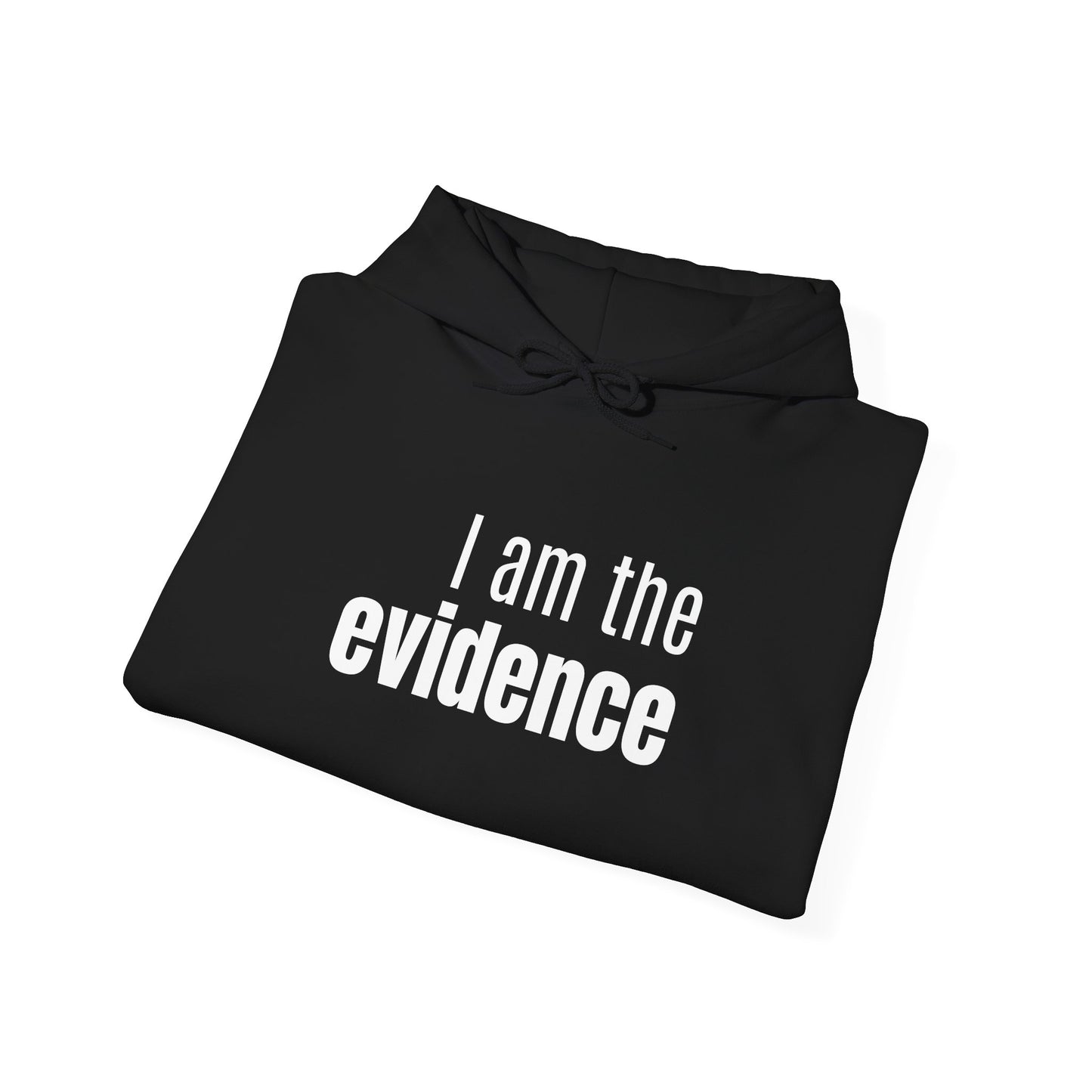 "I Am the Evidence" Hooded Sweatshirt